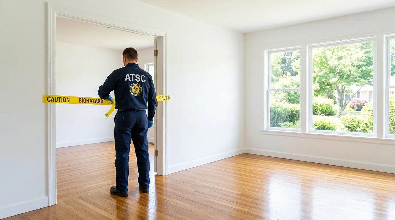 Certified biohazard cleanup crew performing Crime Scene Cleanup in Syosset